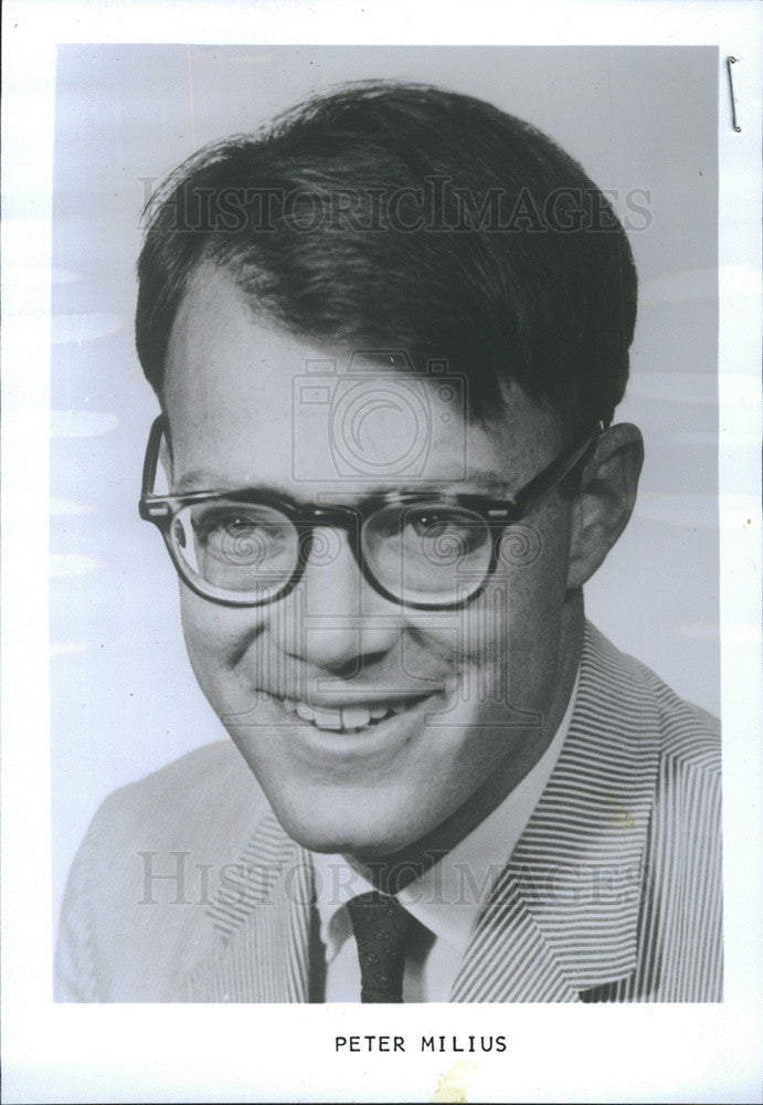 1969 Press Photo Peter Milios Reporter Washington Post - Historic Images