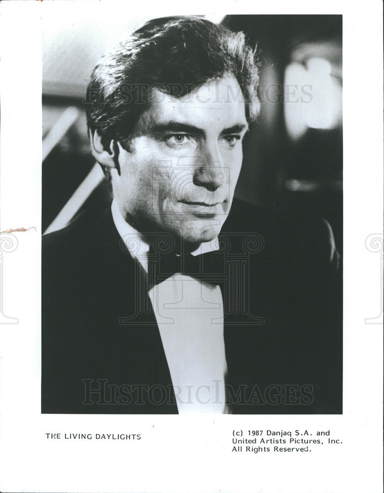 1987 Press Photo Actor Timothy Dalton - Historic Images