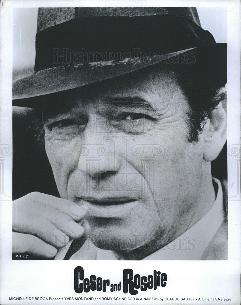 1973 Press Photo Yves Montand Actor Cesar and Rosalie - Historic Images