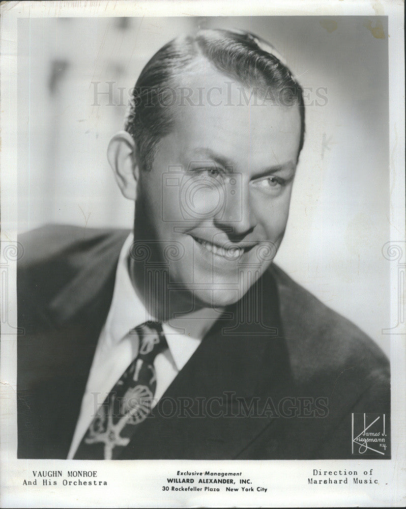 1952 Press Photo COPY Vaughn Monroe And His Orchestra Smiling - Historic Images