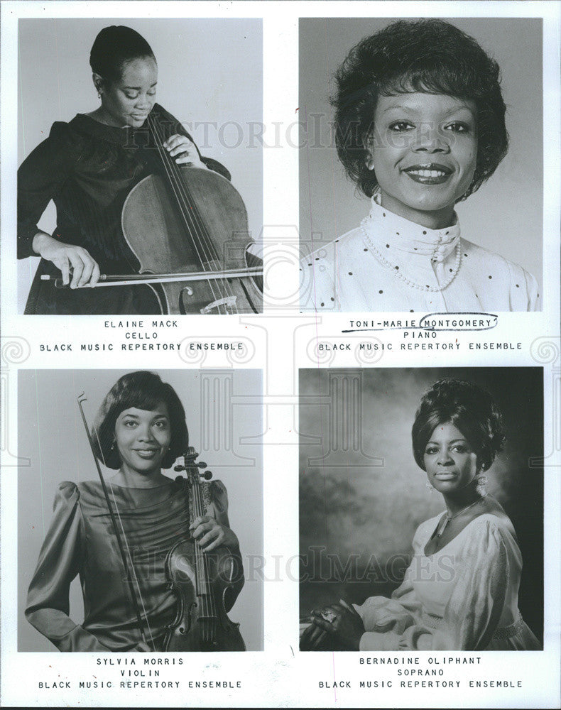 1989 Press Photo Black Music Repertory Ensemble Elaine Mack/Toni Marie Montgomry - Historic Images