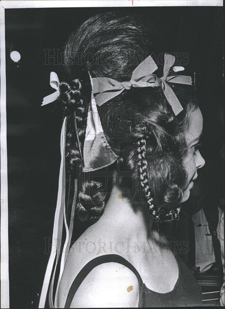 1968 Press Photo Melissa Mongerson new hairstyle - Historic Images