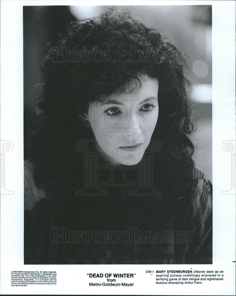 1986 Press Photo Mary Steenburgen Actress Dead Of Winter - Historic Images