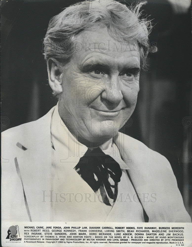 1967 Press Photo Burgess Meredith/Actor/Director - Historic Images