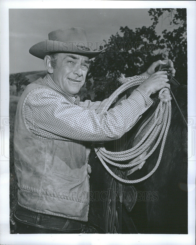 1970 Press Photo John McIntire in &quot;Wagon Train&quot; - Historic Images