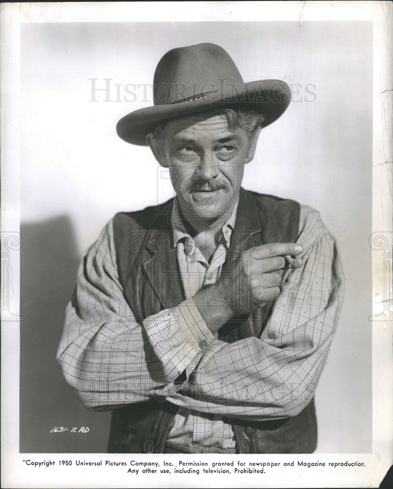 1950 Press Photo John McIntire in &quot;Saddle Trump&quot; - Historic Images