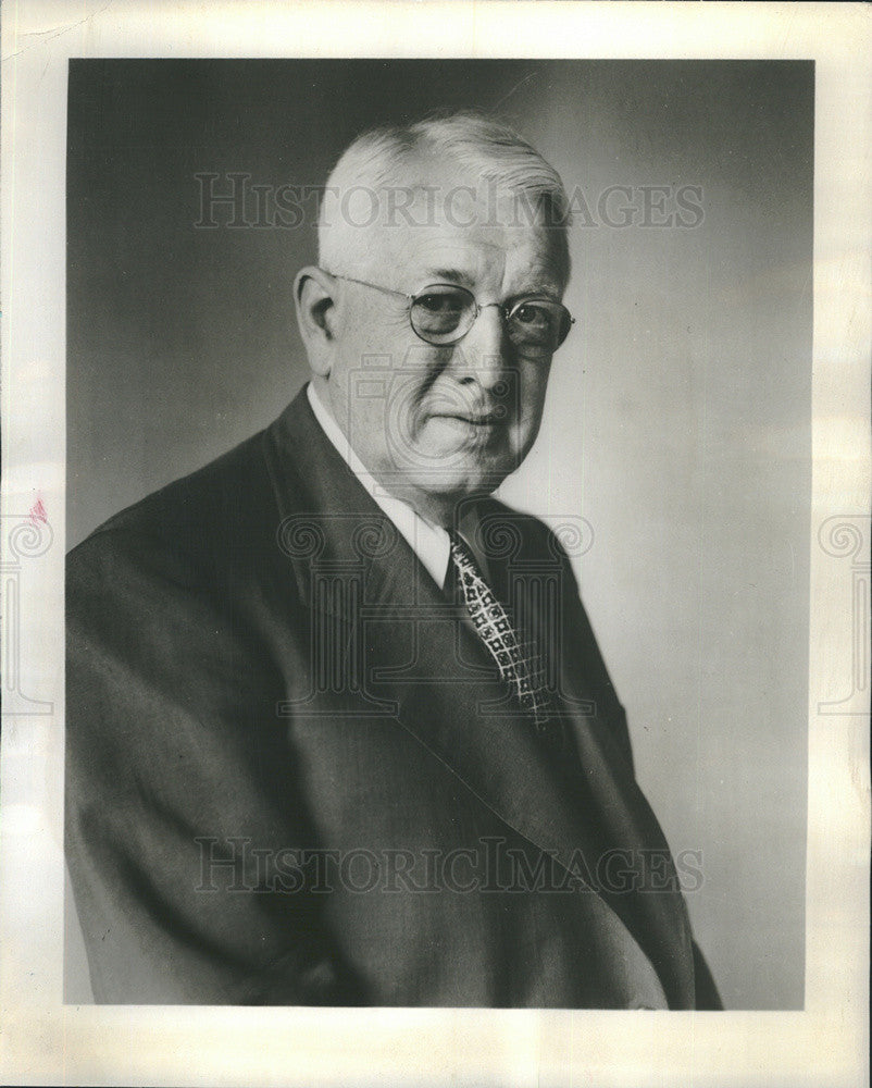 1958 Press Photo George B. McKibbin Chicago Lawyer Civic Leader - Historic Images