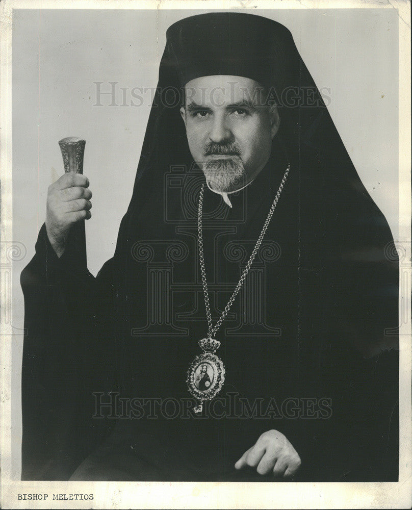 1962 Press Photo Bishop Meletios/Catholic/Chicago - Historic Images