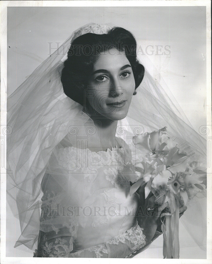 1962 Press Photo Barrie Gail Schwartz Weds Howard Menaker - Historic Images