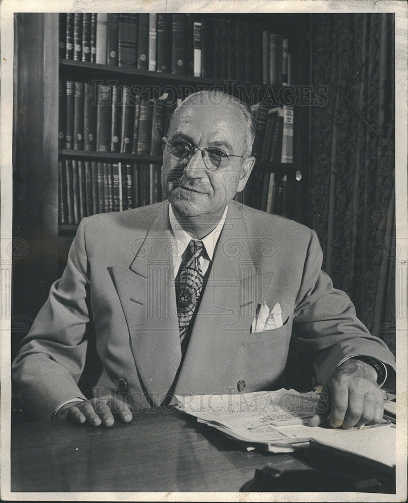 1950 Press Photo Dr. William Menninger Fights For Rights Of Psychiatric Patients - Historic Images