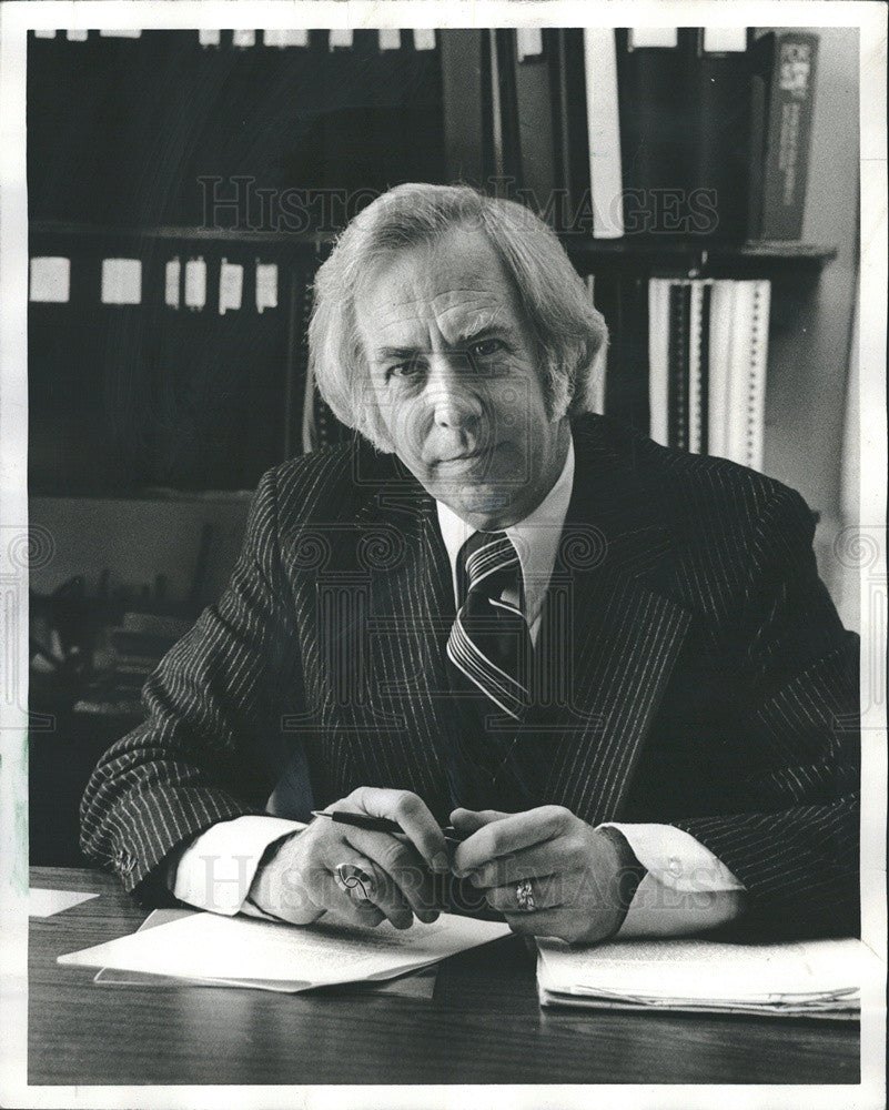 1979 Press Photo Dr. Roy W. Menninger, President of the Menninger Foundation - Historic Images