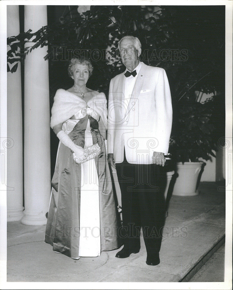 1962 Press Photo Mr &amp; Mrs. Merrill C. Meigs, Chicago Herald and Examiner Exec - Historic Images