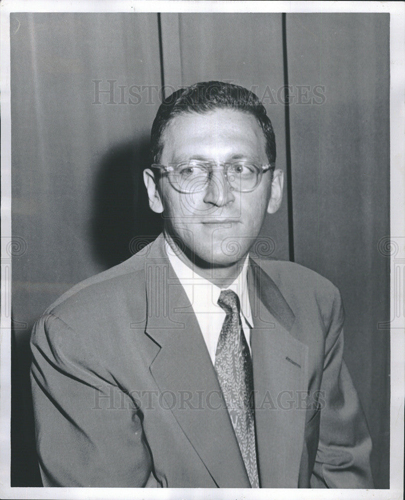 1953 Press Photo Jack Meltzer/Planning Director/Michael Reese Hospital - Historic Images