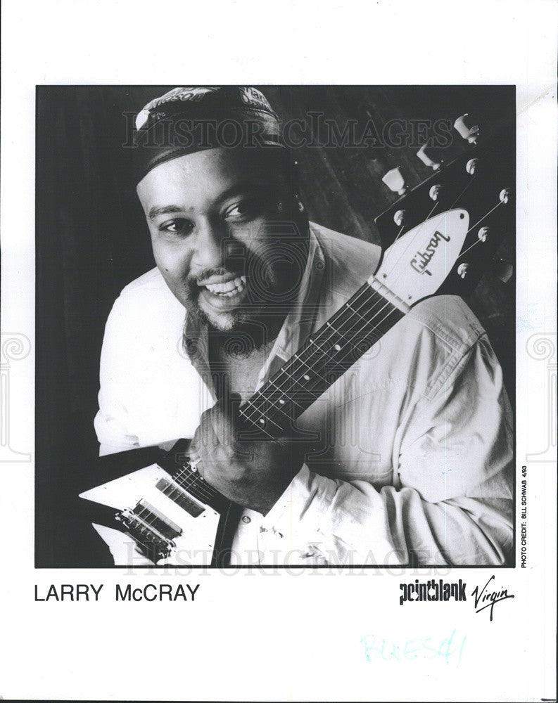 1994 Press Photo American Blues Guitarist And Singer Larry McCray - Historic Images