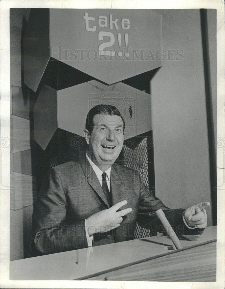 1963 Press Photo Don McNeill, host in Game Show &quot;Take Two&quot;. - Historic Images