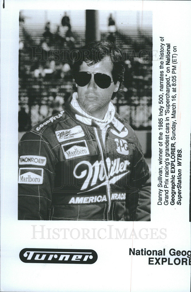 1985 Press Photo Danny Sullivan Winner of the Indy 500 - Historic Images