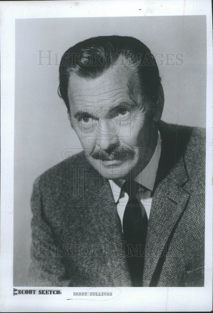 1973 Press Photo Barry Sullivan Actor - Historic Images