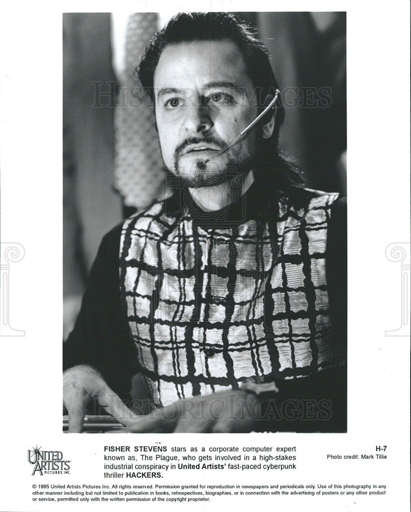 1995 Press Photo Fisher Stevens in &quot;Hackers: - Historic Images