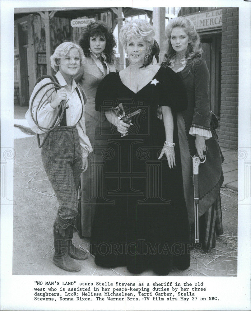 1987 Press Photo Stella Stevens, Melissa Michaelsen, Terri Garber, Donna Dixon - Historic Images