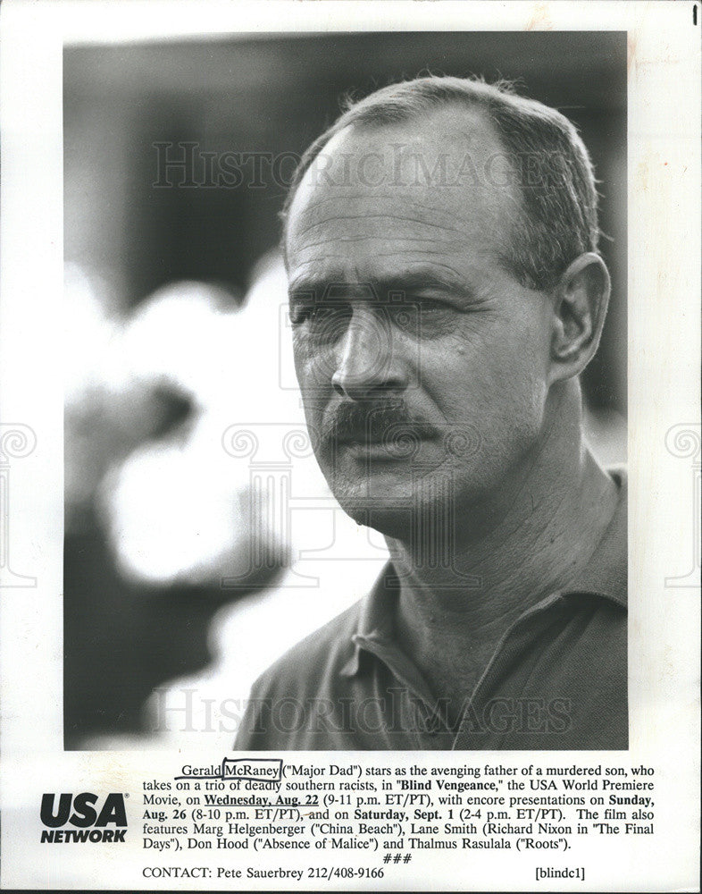Press Photo Actor Gerald McRAney,stars in the movie "Big Vengeance". - Historic Images