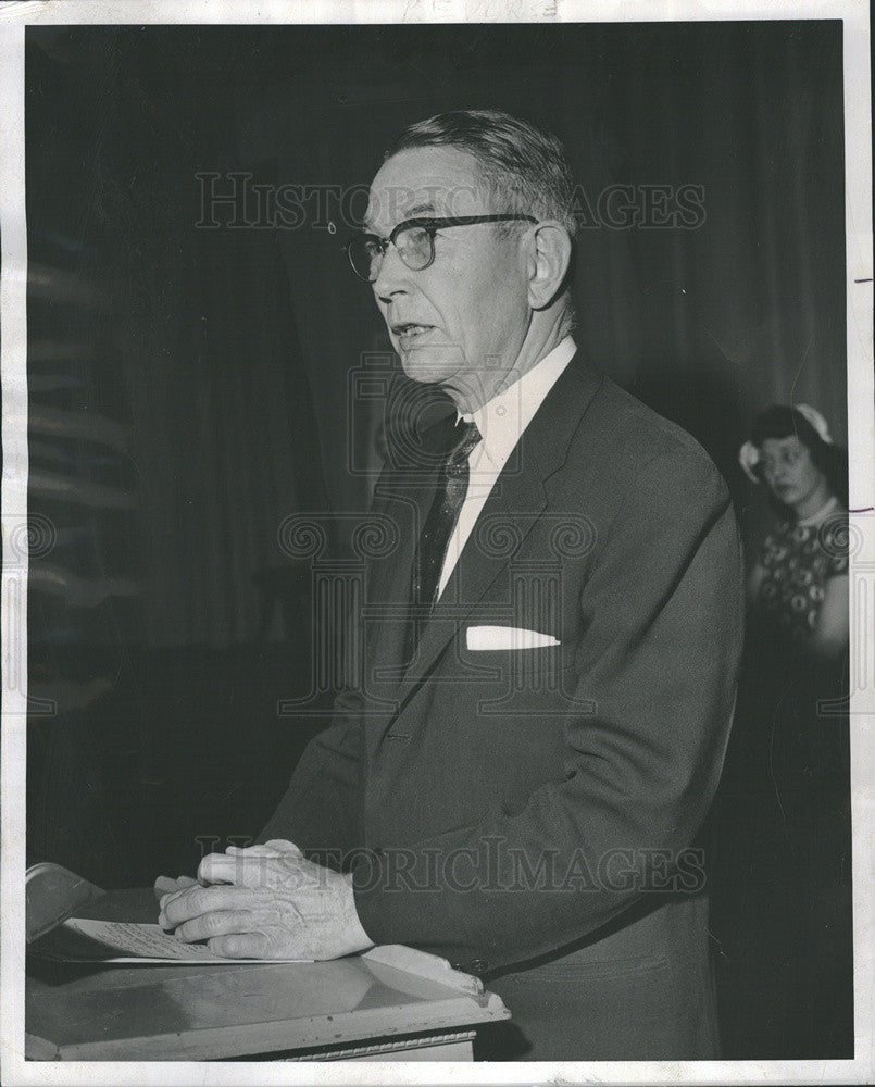 1958 Press Photo Eldridge T. McSwain Dean College Education Northwestern - Historic Images