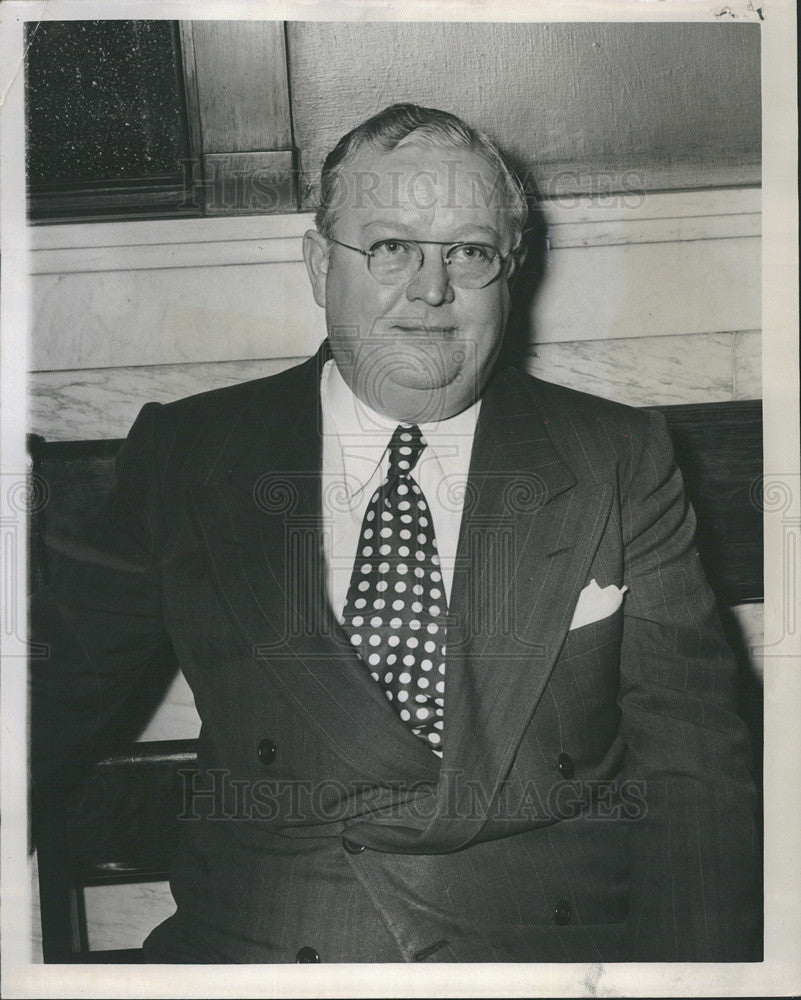 1954 Press Photo James McSweeney secretary Police Department died auto crash - Historic Images