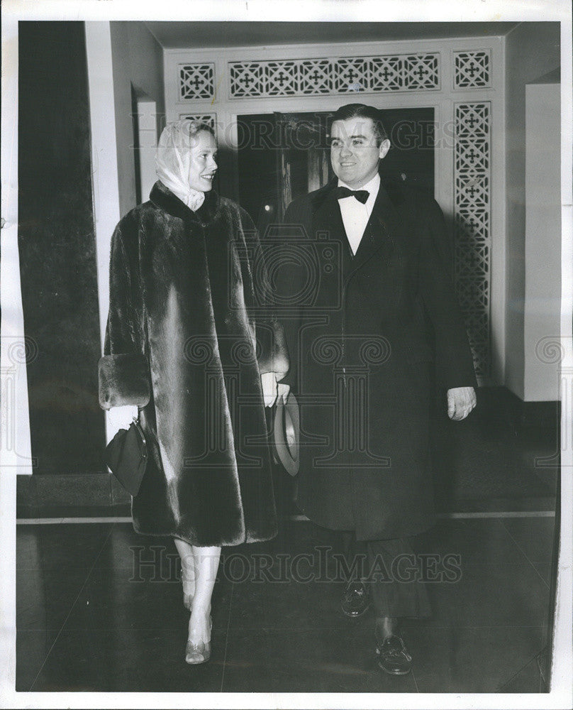 1958 Press Photo Mr. Mrs. W. Donald Sweenedy Society Racquet Club - Historic Images