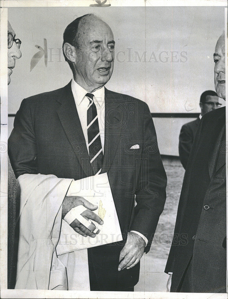 1964 Press Photo Adlai E. Stevenson, U.S. ambassador to the U.N. - Historic Images