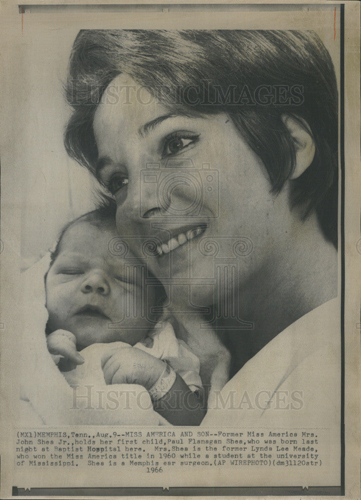 1966 Press Photo Former Miss America Lynda Lee Meade - Historic Images