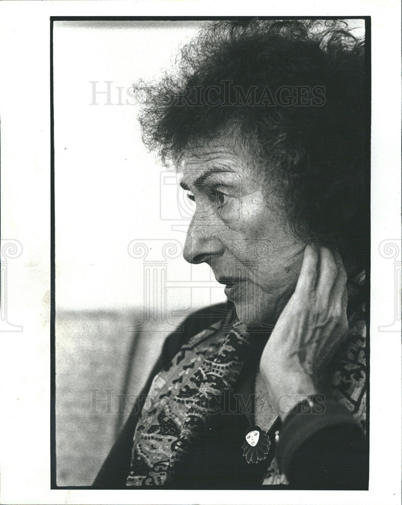 1980 Press Photo Poet and Playwright Eve Merriam - Historic Images