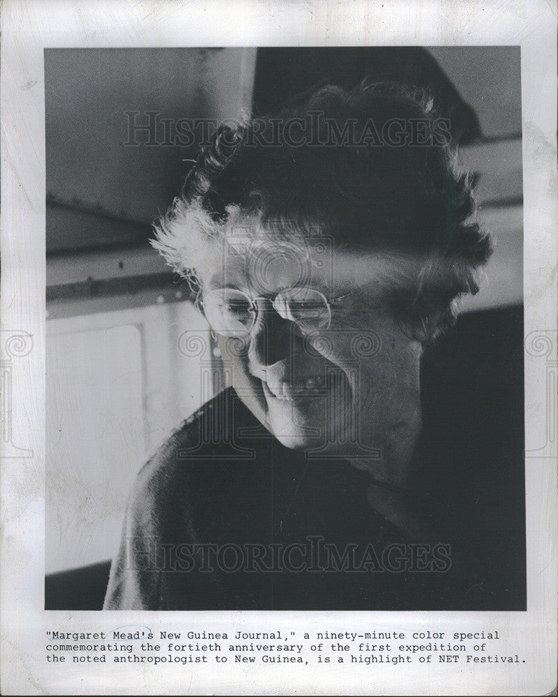 1968 Press Photo Margaret Mead's New Guinea Journal Aired During NET Festival - Historic Images