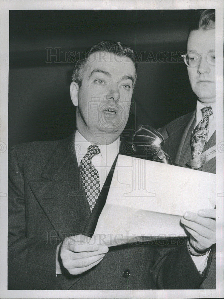 1952 Press Photo Dr. Thomas Megahey La Salle Hotel - Historic Images