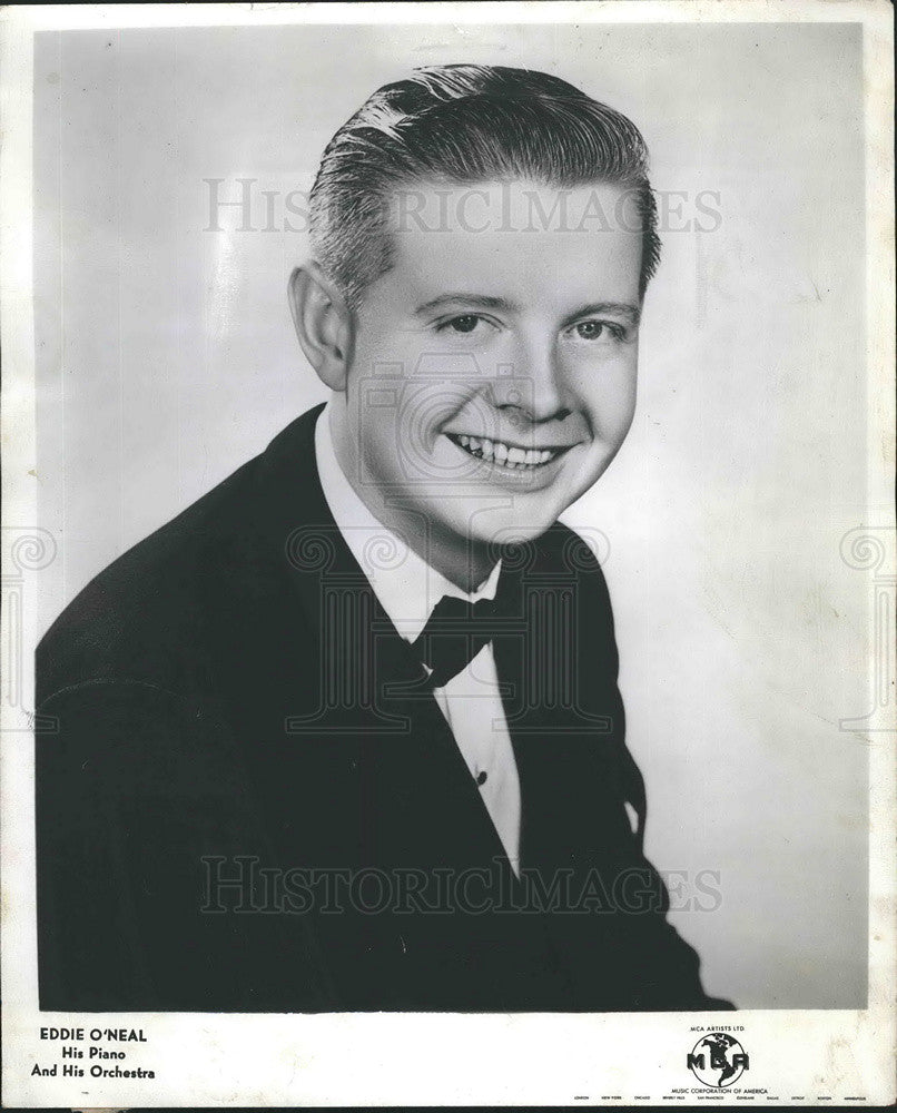 1950 Press Photo Eddie O&#39;Neal Musician Cross Country Revue - Historic Images