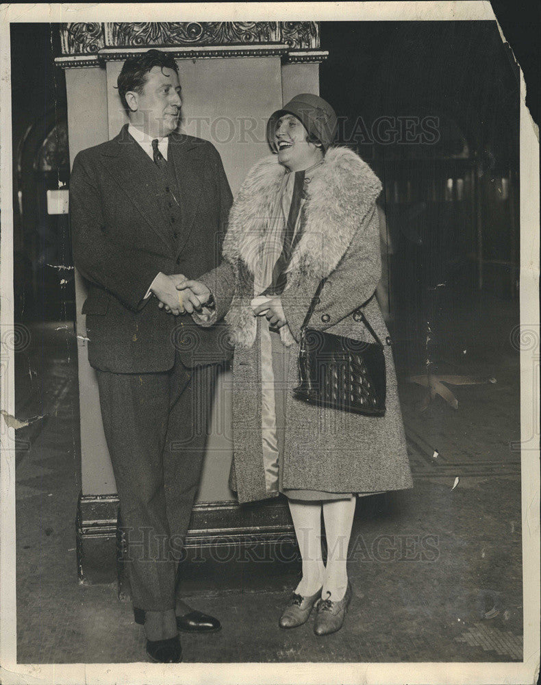 1928 Press Photo Opera&#39;s Rene Maison &amp; Maria Alszewska - Historic Images