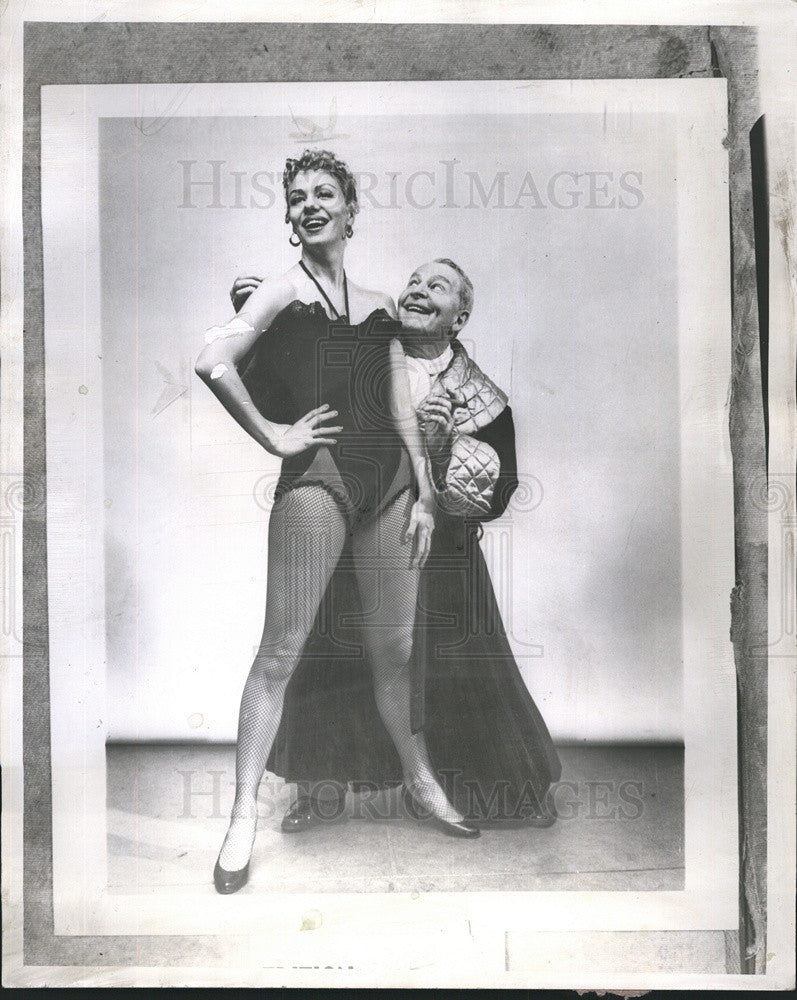 1956 Press Photo Bobby Clark, Sherry O&#39;Neil, Damn Yankees - Historic Images