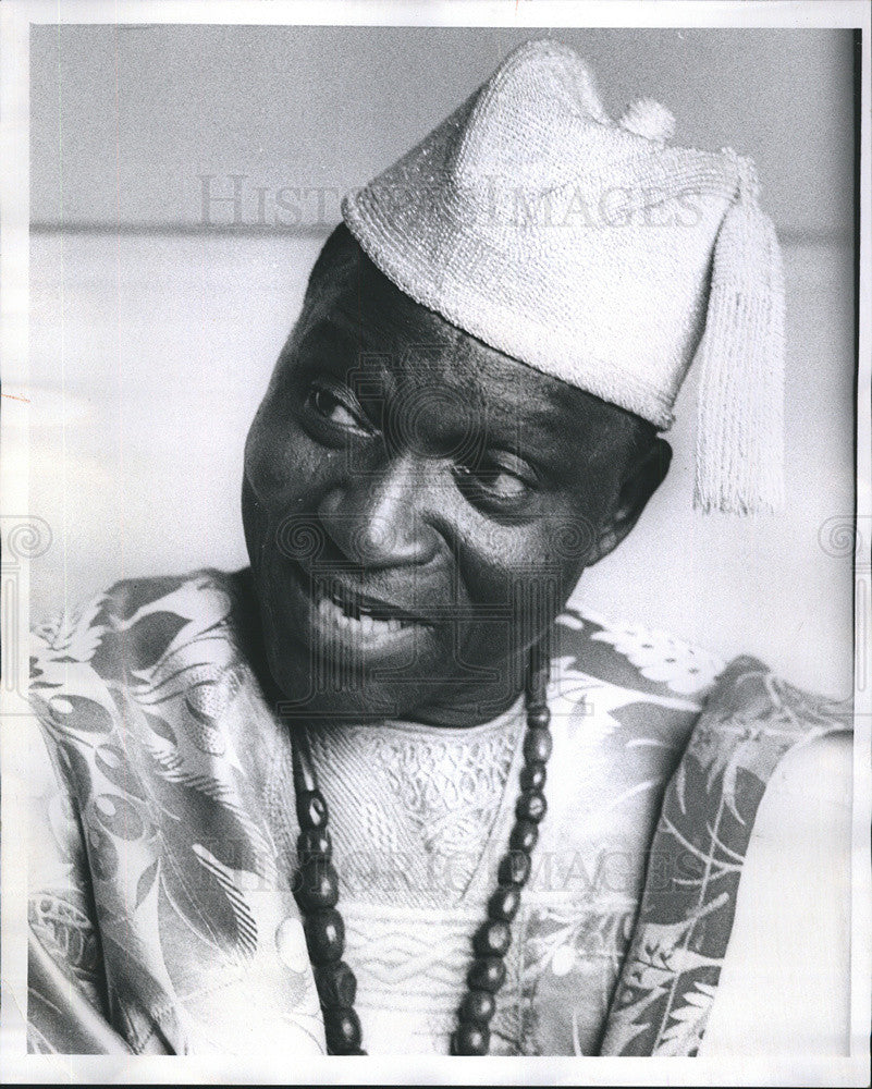 1970 Press Photo Oba Oyekan II - Historic Images