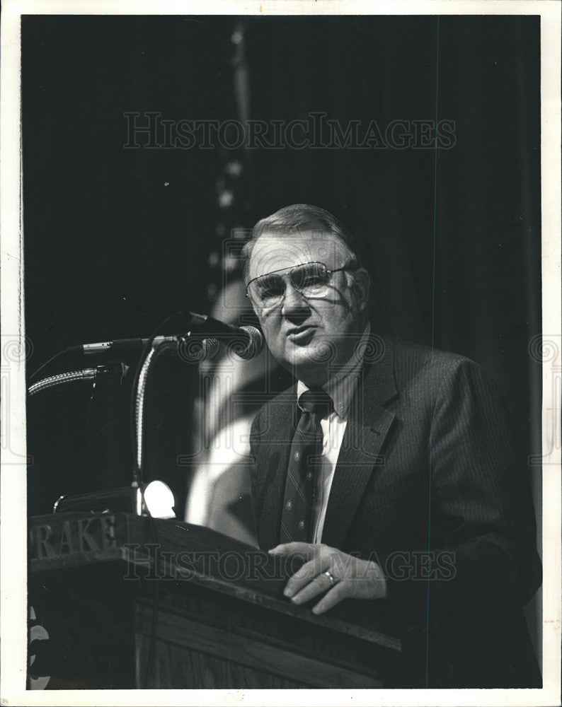 1987 Press Photo Attorney General Edwin Meese - Historic Images