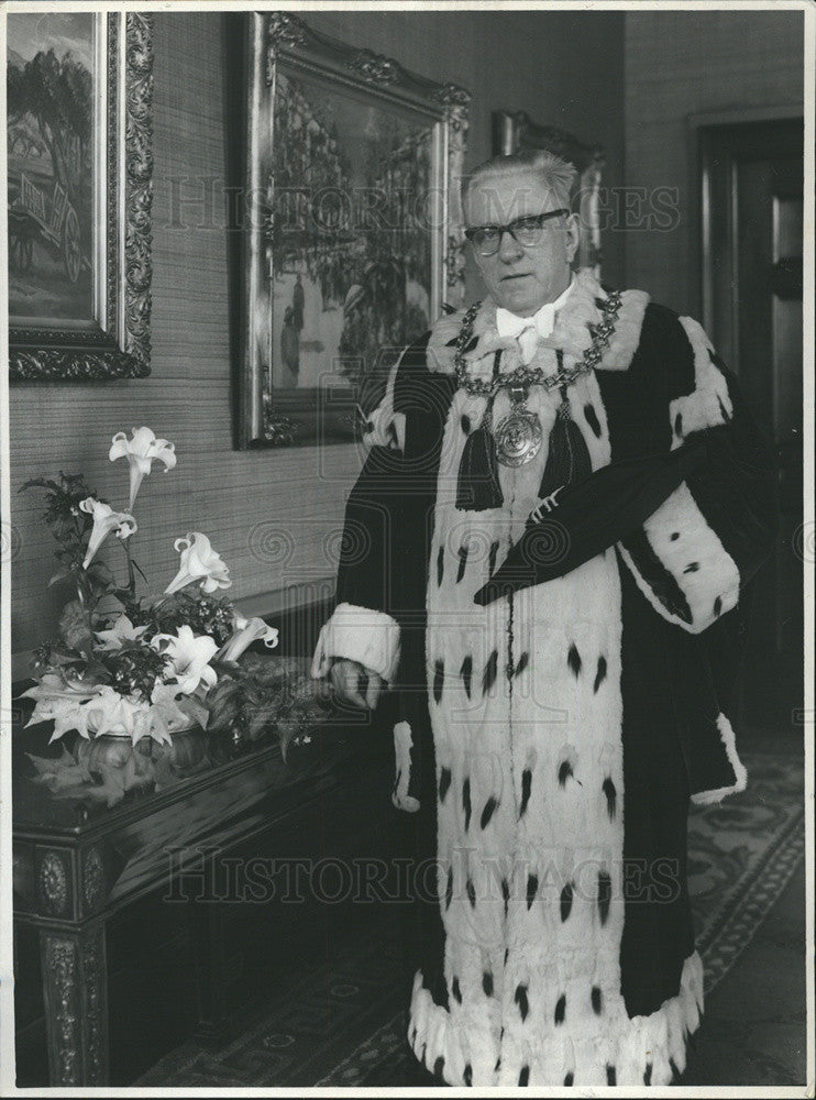 1962 Press Photo Maurice McManus Lord Provost Dundee Scotland Traditional Outfit - Historic Images