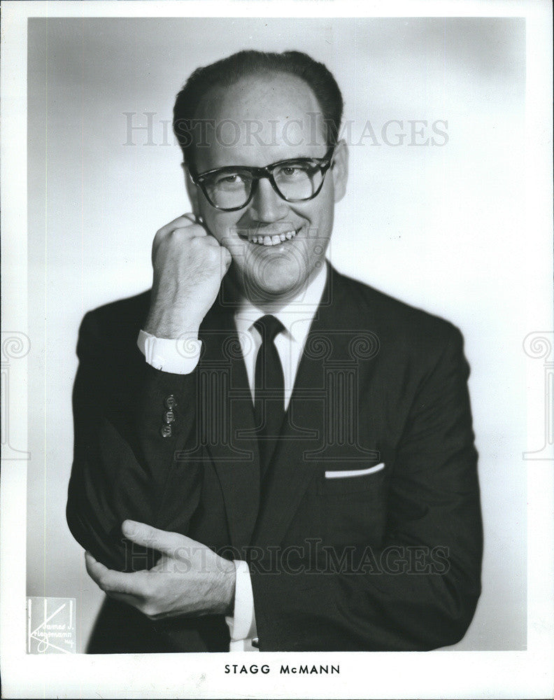 1966 Press Photo Stagg McMann Comedian - Historic Images