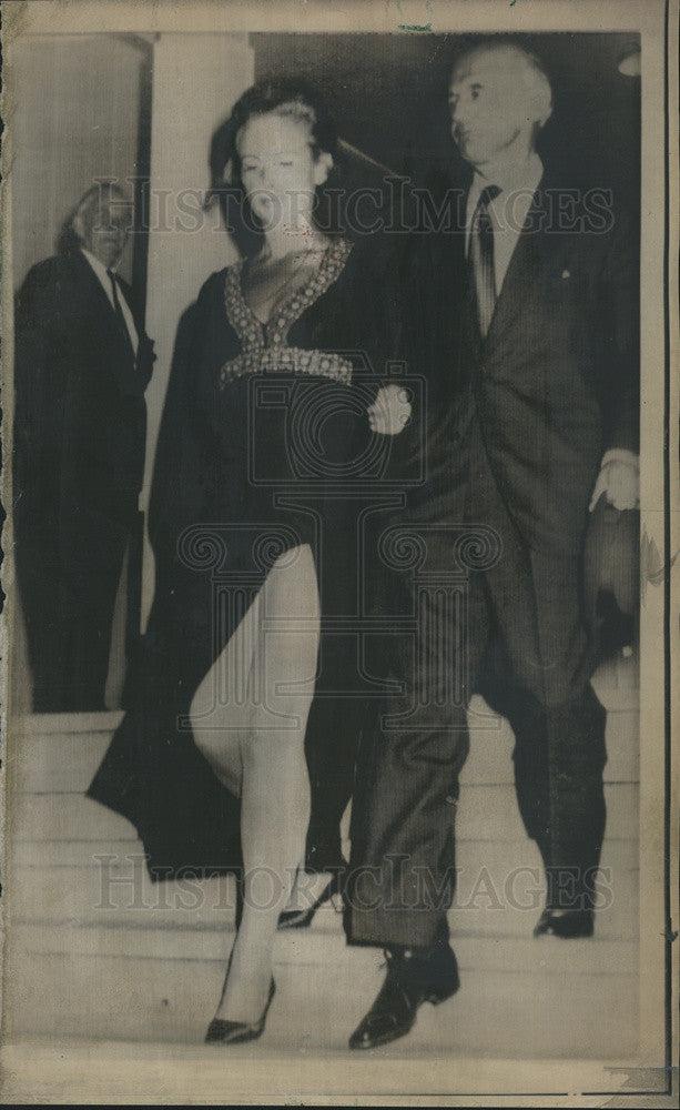 1971 Press Photo William McMahon and wife Sonia, leaving Parliament House in - Historic Images