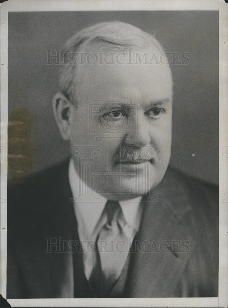 1929 Press Photo Frank McManamy Chairman Interstate Commerce Commission - Historic Images