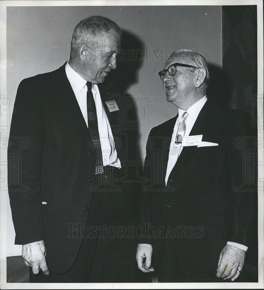 1965 Press Photo chick Meeham meeting American football coaches association - Historic Images