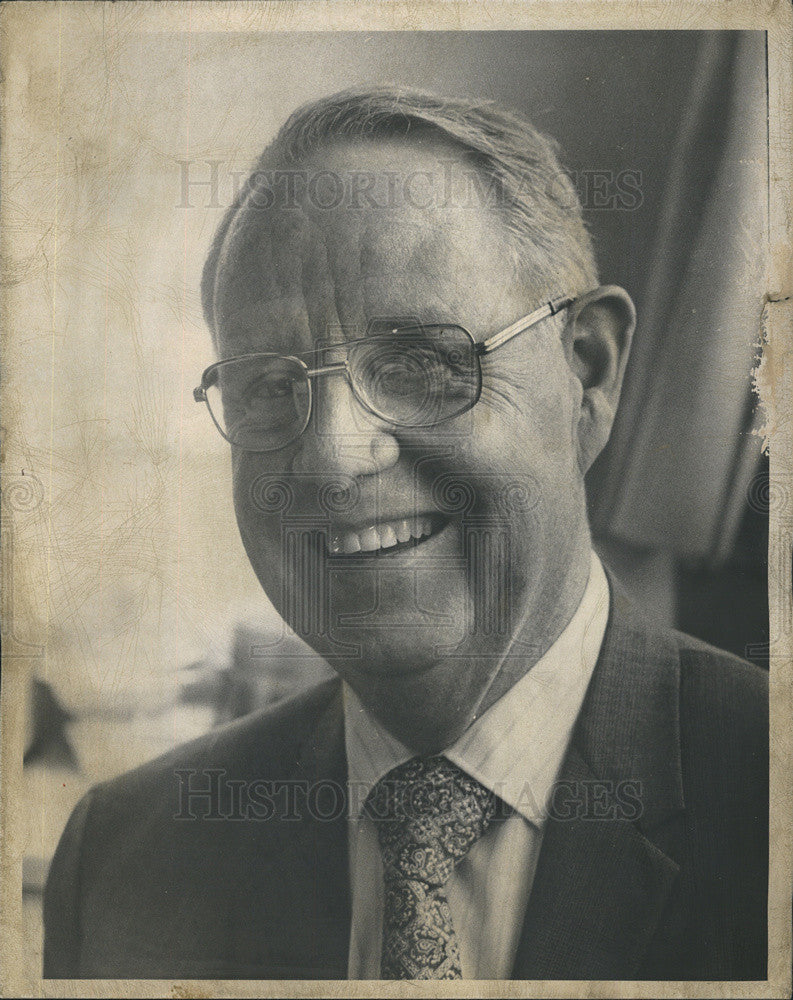 1974 Press Photo Joe Meegan Back of the Yard Neighborhood Council Executive - Historic Images