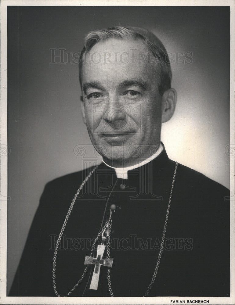 1967 Press Photo Bishop-elect William McManus Archiocesan superintendent schools - Historic Images