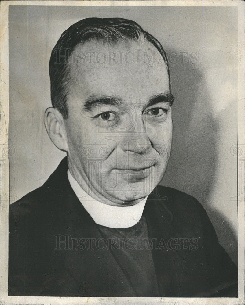 1957 Press Photo  Rev. Msgr. William e. McManus department of schools - Historic Images