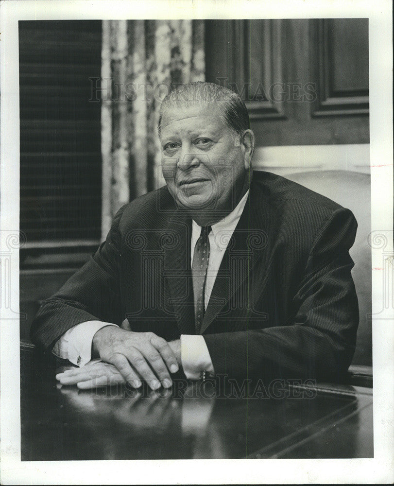 1969 Press Photo Robert E Straus, American National Bank &amp; Trust - Historic Images