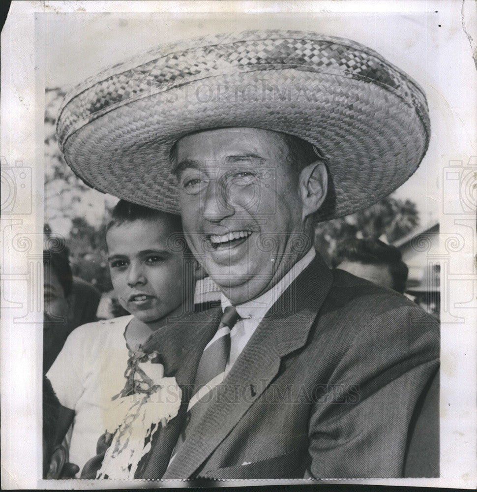 1956 Press Photo Adlai Stevenson, Phoenix, Arizona - Historic Images