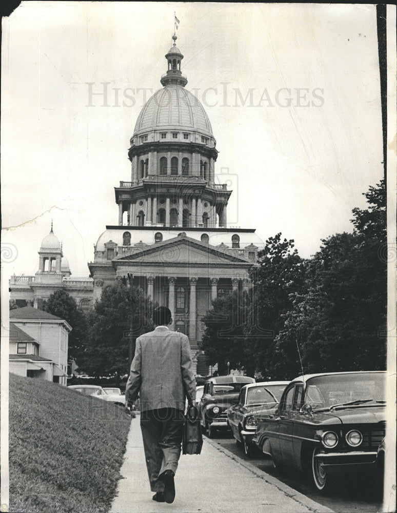 1965 Press Photo Adlai E. Stevenson III, legislator. - Historic Images