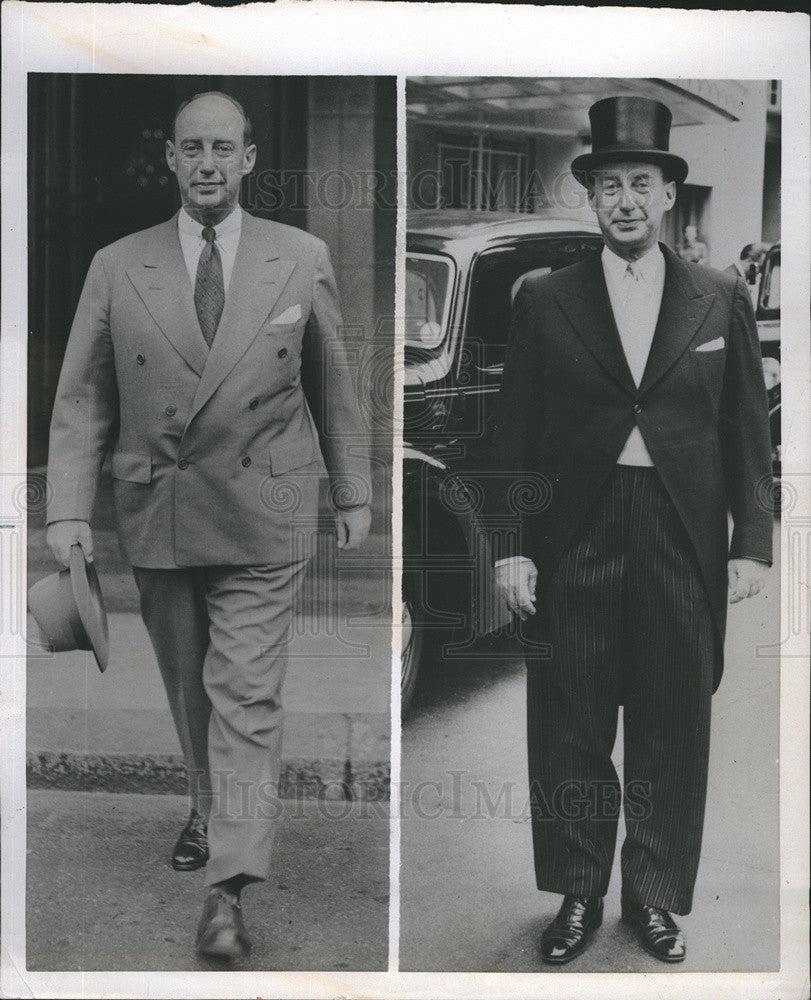 1953 Press Photo Adlai Stevenson in London. - Historic Images