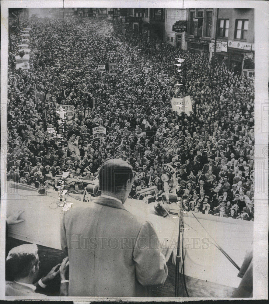 1952 Press Photo Adlai Stevenson Democratic Presidential Candidate - Historic Images